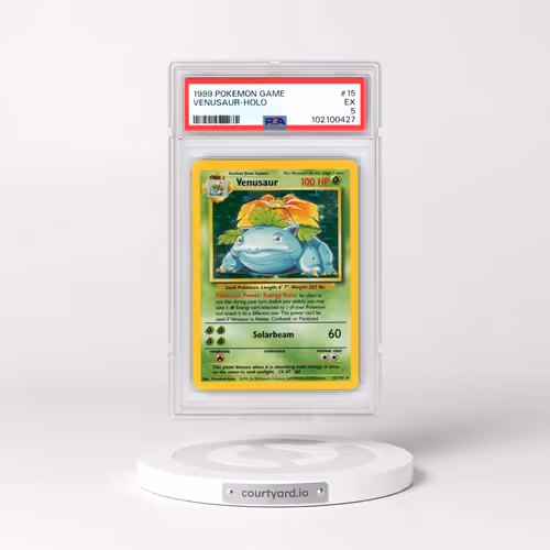 1999 Pokémon Game #15 Venusaur - Holo (PSA 5 EX)