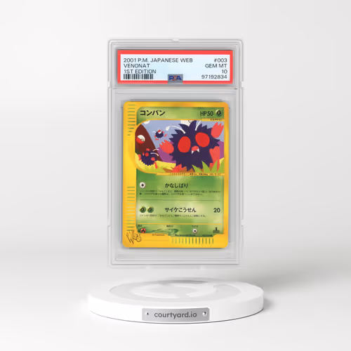 2001 Pokémon Web #003 Venonat - 1st Edition (PSA 10 GEM MINT)
