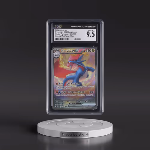 2025 Pokémon SV9-Battle Partners #129 Salamence EX - Holo Special Art Rare (CGC 9.5 MINT+)