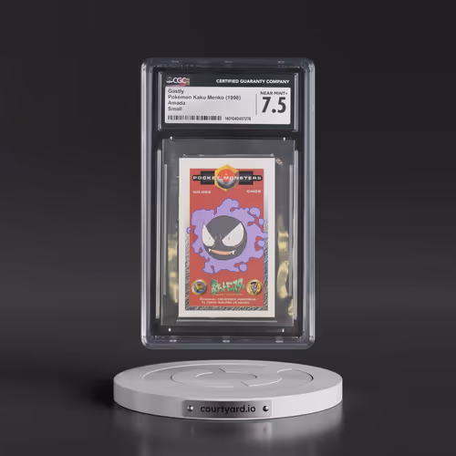 1998 Pokémon Kaku Menko (1998 Amada) - Japanese Gastly - Small (45MM x 74MM) (CGC 7.5 NM+)