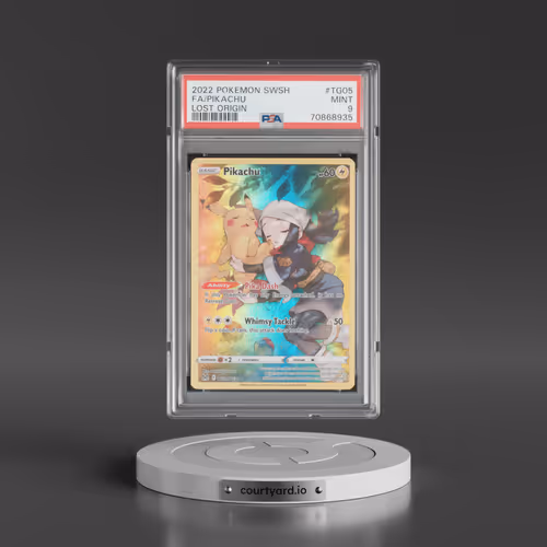 2022 Pokémon Sword & Shield Lost Origin #TG05 Pikachu - Full Art (PSA 9 MINT)