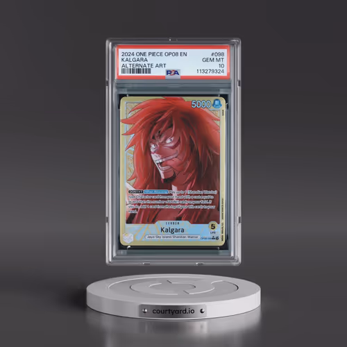 2024 One Piece OP08-Two Legends #098 Kalgara - Alternate Art (PSA 10 GEM MINT)