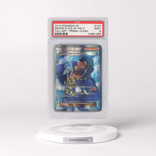 2015 Pokémon XY Primal Clash #157 Archie's Ace in the Hole - Full Art (PSA 9 MINT)