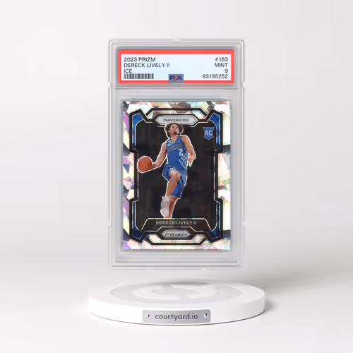 2023 Panini Prizm #163 Dereck Lively II - Ice (PSA 9 MINT)