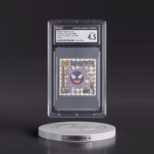 1998 Seal Retsuden Technique (1998 Amada)(1st Gen.) #169 Gastly - Night Shade - Prism (CGC 4.5 VG-EX
