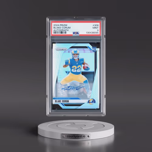 2024 Panini Prizm #308 Blake Corum - Autograph (PSA 9 MINT)