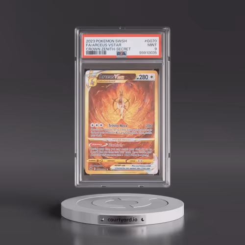 2023 Pokémon Sword and Shield Crown Zenith #GG70 Arceus Vstar - Full Art Secret (PSA 9 MINT)