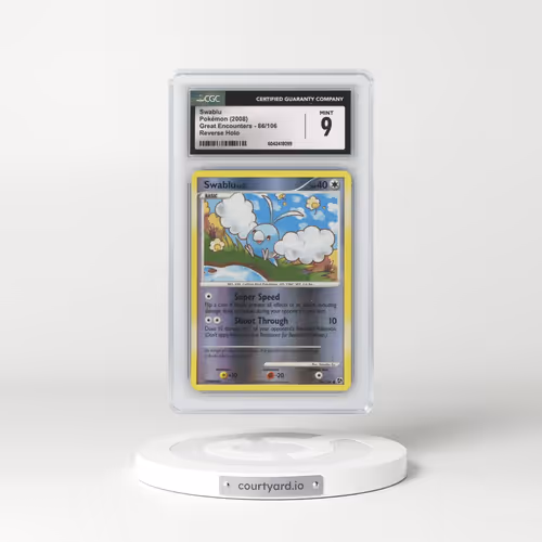 2008 Great Encounters #86/106 Swablu - Reverse Holo (CGC 9 MINT)