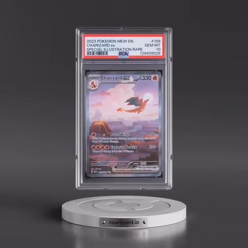 2023 Pokémon Mew EN-151 #199 Charizard EX - Holo Special Illustration Rare (PSA 10 GEM MINT)