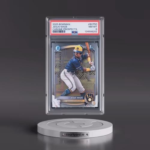 2025 Bowman Chrome Prospects #BCP50 Jesus Made (PSA 8 NM-MT)