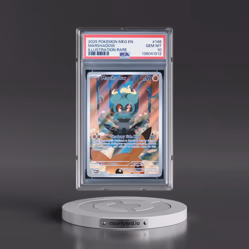 2025 Pokémon Meg EN-Mega Evolution #146 Marshadow - Illustration Rare (PSA 10 GEM MINT)