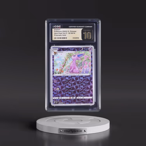 2025 Gem Pack Volume 2 - CBB2C - Simplified #05 08/14 Espeon - Geometric Pattern Holo (CGC 10 PRISTI