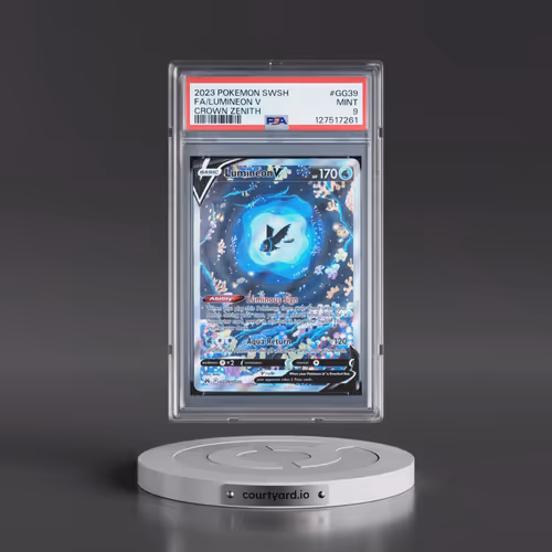 2023 Pokémon Sword and Shield Crown Zenith #GG39 Lumineon V - Holo Full Art (PSA 9 MINT)
