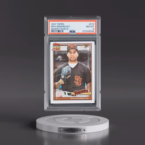 1991 Topps Desert Shield #573 Rich Rodriguez (PSA 8 NM-MT)