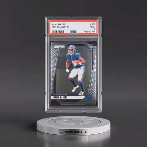 2024 Panini Prizm #370 Malik Nabers (PSA 9 MINT)