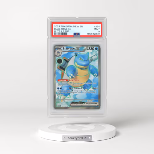 2023 Pokémon Mew EN-151 #184 Blastoise EX - Holo Ultra Rare (PSA 9 MINT)