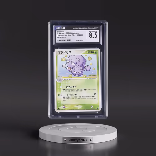 2004 Clash of the Blue Sky #004/082 Weezing - 1st Edition (CGC 8.5 NM-MT+)