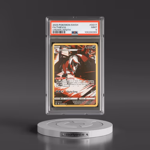 2023 Pokémon Sword and Shield Crown Zenith #GG17 Thievul - Full Art (PSA 9 MINT)