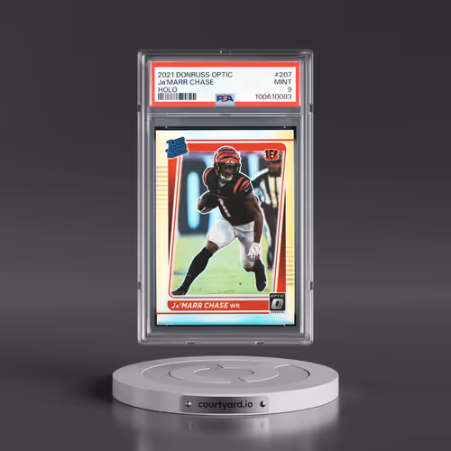 2021 Panini Donruss Optic #207 JA'Marr Chase - Holo (PSA 9 MINT)