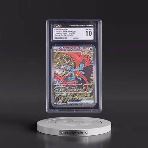 2024 High Class Pack: Terastal Fest ex - sv8a #218/187 Roaring Moon ex - Special Art Rare Holo (CGC