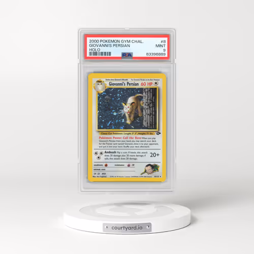 2000 Pokémon Gym Challenge #8 Giovanni's Persian - Holo (PSA 9 MINT)
