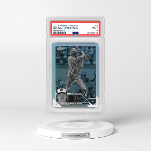 2023 Topps Chrome #2 Gunnar Henderson - Negative Refractor (PSA 9 MINT)