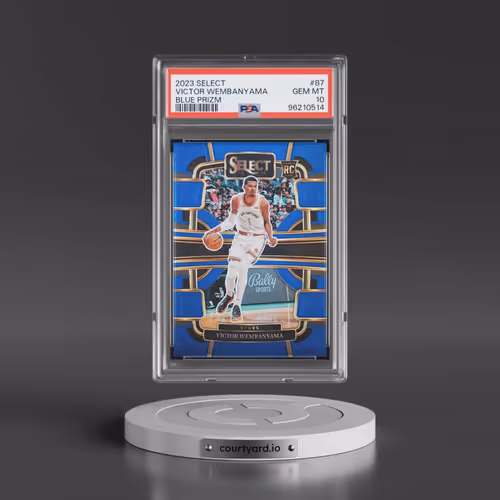 2023 Panini Select #87 Victor Wembanyama - Blue Prizm (PSA 10 GEM MINT)