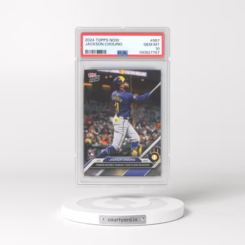 2024 Topps Now #687 Jackson Chourio (PSA 10 GEM MINT)