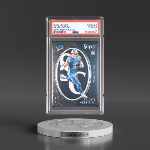 2023 Panini Select Select Certified Rookies #CROSLA Sam LaPorta (PSA 10 GEM MINT)