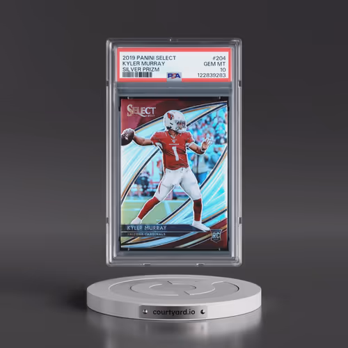 2019 Panini Select #204 Kyler Murray - Silver Prizm (PSA 10 GEM MINT)
