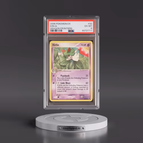 2006 Pokémon EX Dragon Frontiers #32 Kirlia (PSA 6 EX-MT)