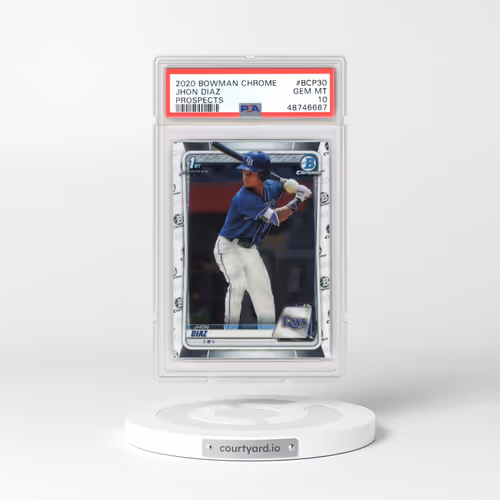 2020 Bowman Chrome Prospects #BCP30 Jhon Diaz (PSA 10 GEM MINT)