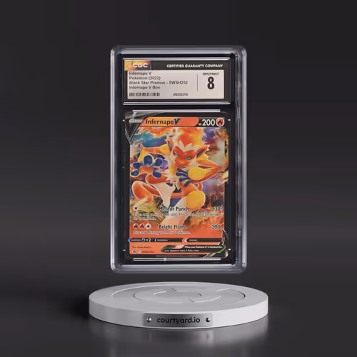 2017 Black Star Promos - Sword & Shield #SWSH252 Infernape V - Holo Infernape V Box (CGC 8 NM-MT)