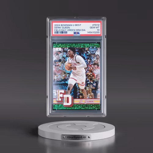 2024 Bowman University Best Field Day #FD12 Derik Queen - Green Mini Diamond (PSA 10 GEM MINT)