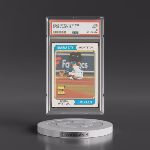 2023 Topps Heritage #85 Bobby Witt Jr. (PSA 9 MINT)