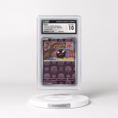 2023 Pokémon Card 151 #092/165 Gastly - Reverse Holo Poké Ball (CGC 10 GEM MINT)