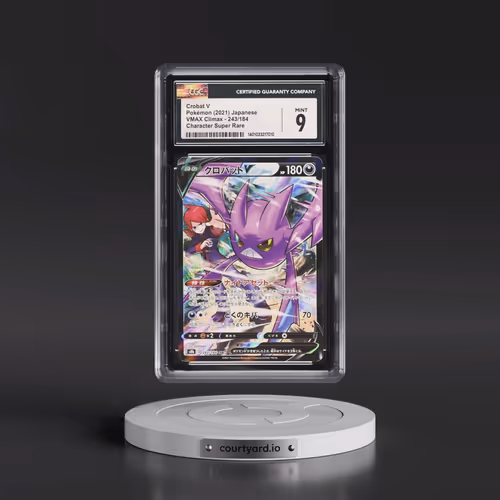 2021 VMAX Climax #243/184 Crobat V - Holo Character Super Rare (CGC 9 MINT)