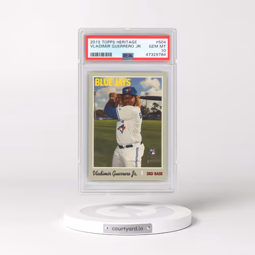 2019 Topps Heritage #504 Vladimir Guerrero Jr. (PSA 10 GEM MINT)