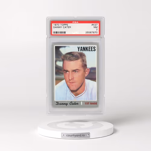 1970 Topps #437 Danny Cater (PSA 7 NM)