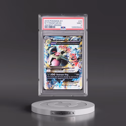 2015 Pokémon XY Ancient Origins #43 M Tyranitar EX - Holo (PSA 9 MINT)