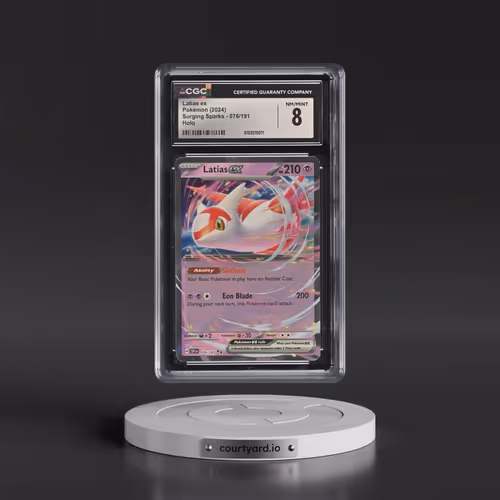 2024 Surging Sparks - SSP EN #076/191 Latias ex - Holo (CGC 8 NM-MT)