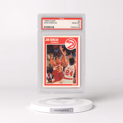 1989 Fleer #2 Jon Koncak (PSA 10 GEM MINT)