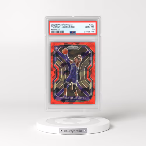 2020 Panini Prizm #262 Tyrese Haliburton - Red Ice (PSA 10 GEM MINT)