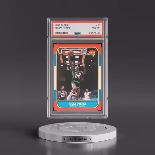 1986 Fleer #87 Ricky Pierce (PSA 8 NM-MT)