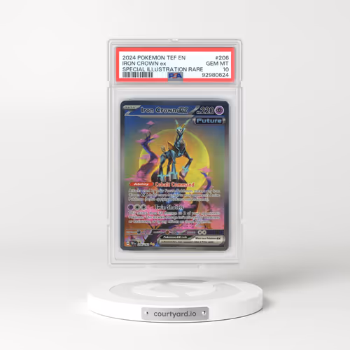 2023 Temporal Forces - TEF EN #206 Iron Crown ex - Special Illustration Rare (PSA 10 GEM MINT)