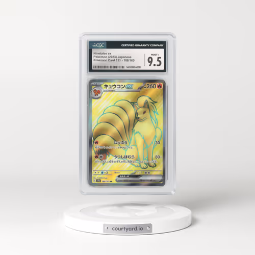 2023 Japanese Pokémon 151 #188 Ninetales EX - Full Art Holo (CGC 9.5 MINT+)