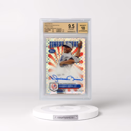 2014 Finest Greats Autographs X-Fractors #FGAMR Mariano Rivera (BGS 9.5 GEM MINT)
