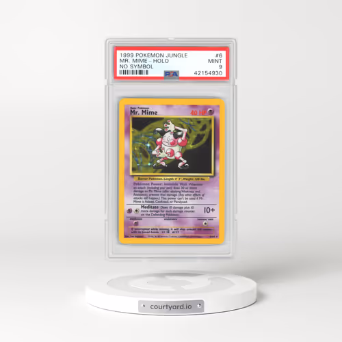 1999 Jungle #6 Mr. Mime - Holo No Symbol (PSA 9 MINT)