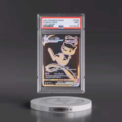 2022 Pokémon Sword & Shield Lost Origin #TG30 Mew Vmax - Full Art (PSA 9 MINT)