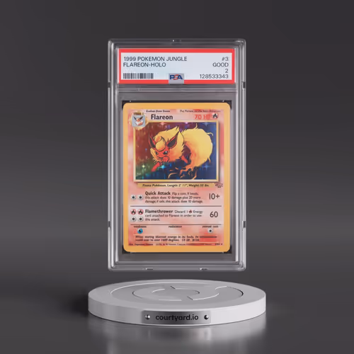 1999 Pokémon Jungle #3 Flareon - Holo (PSA 2 GOOD)